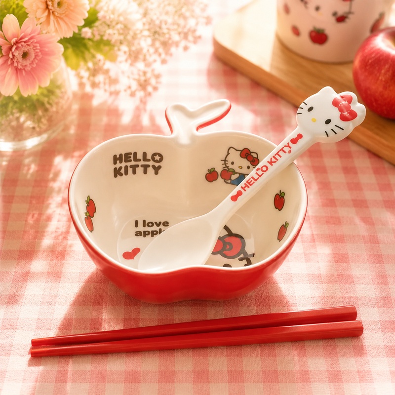 Dim Sum Basket - Zestaw naczyń z melaminy Hello Kitty,