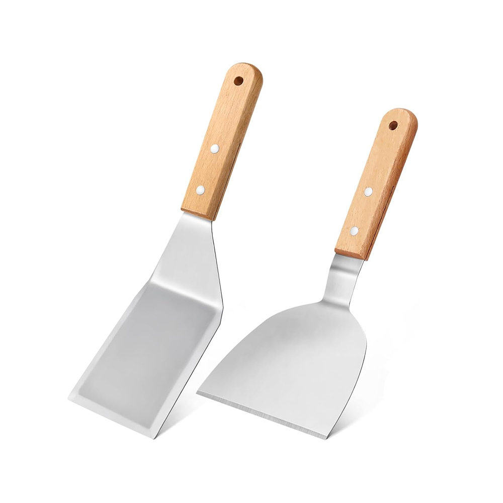 Okonomiyaki Spatula - Zestaw metalowych szpatułek LMETJMA ze stali